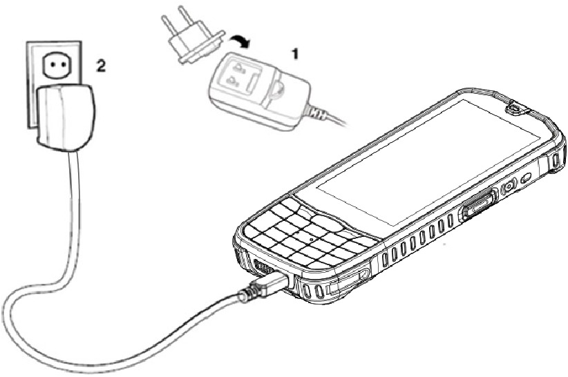 De batterij opladen