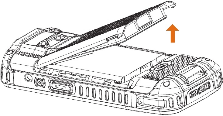 Batterij plaatsen - Stap 3
