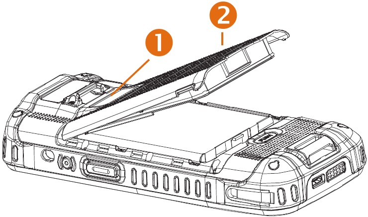 Batterij plaatsen - Stap 4