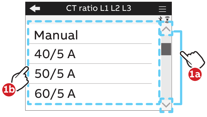 Stroomtransformator verhouding - Stap 1