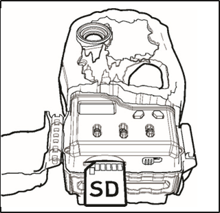 SD-kaart installeren - Stap 1