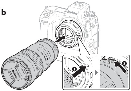 De lens bevestigen