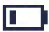 Batterijpictogram met laag vermogen
