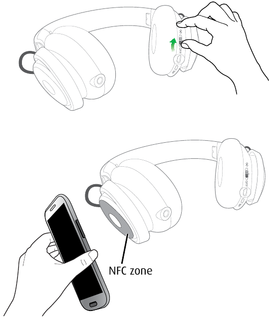 Verbinding maken met een NFC-apparaat