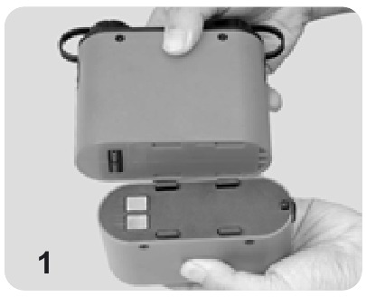 Batterijcompartiment laden - Stap 1