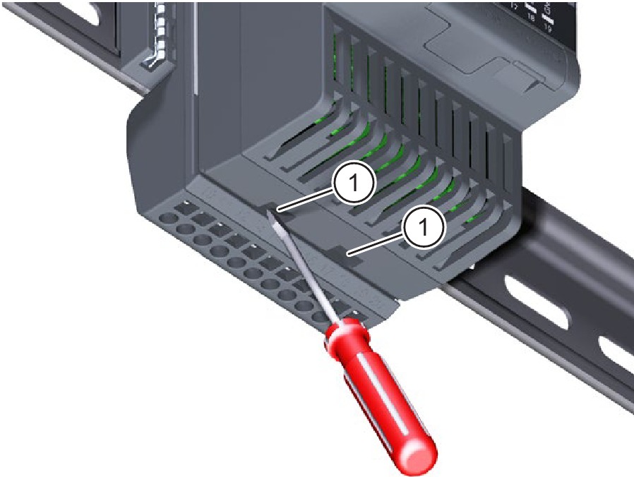 De elektronische module verwijderen