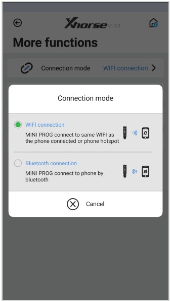Verbinding maken met smartphone - Stap 2