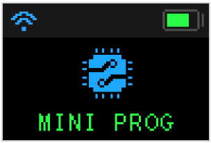  MINI PROG opstartscherm 