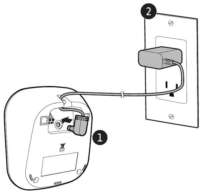 Sluit de oplader aan