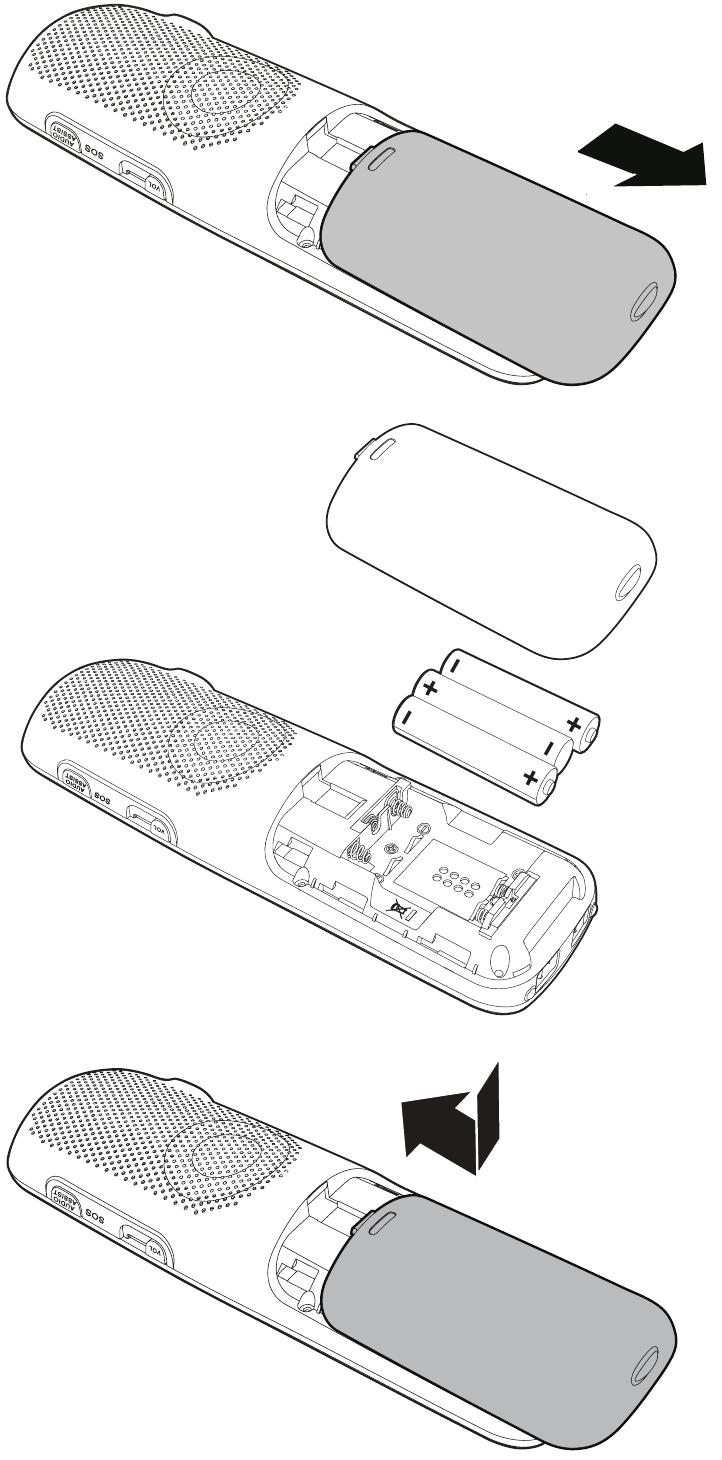 Installeer de batterij