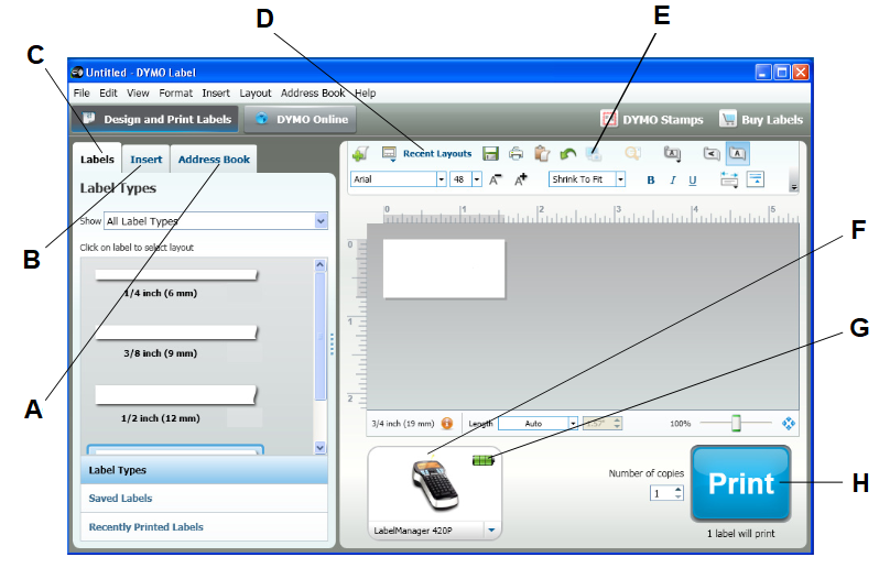 Over de DYMO Label&trade; v.8 Software