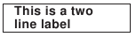 Label met meerdere regels