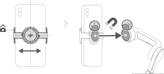 De telefoon bevestigen - Stap 2