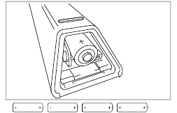 AA batterijen plaatsen