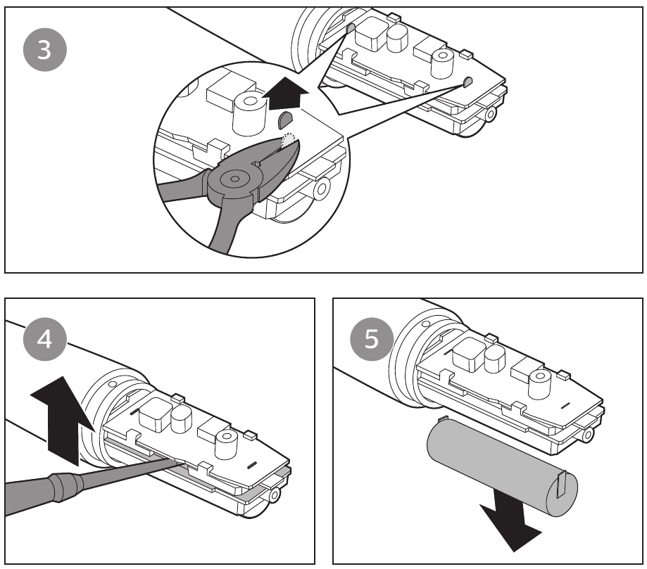 De oplaadbare batterij verwijderen - Stap 3