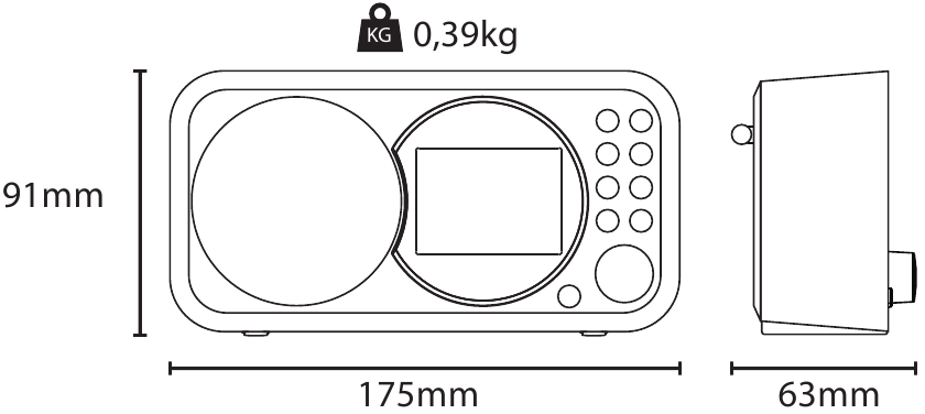 Technische specificaties - Afmetingen