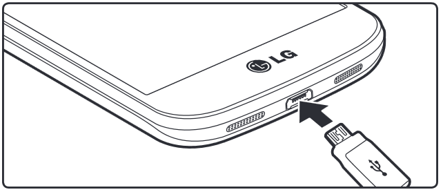 De telefoon opladen