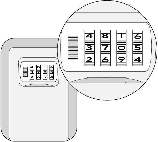Een code combinatie instellen - Stap 2