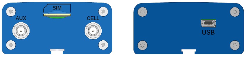 Connectoren op het zijpaneel - USB-modellen