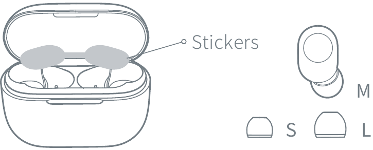 Eerste gebruik - Stap 1 - Stickers verwijderen