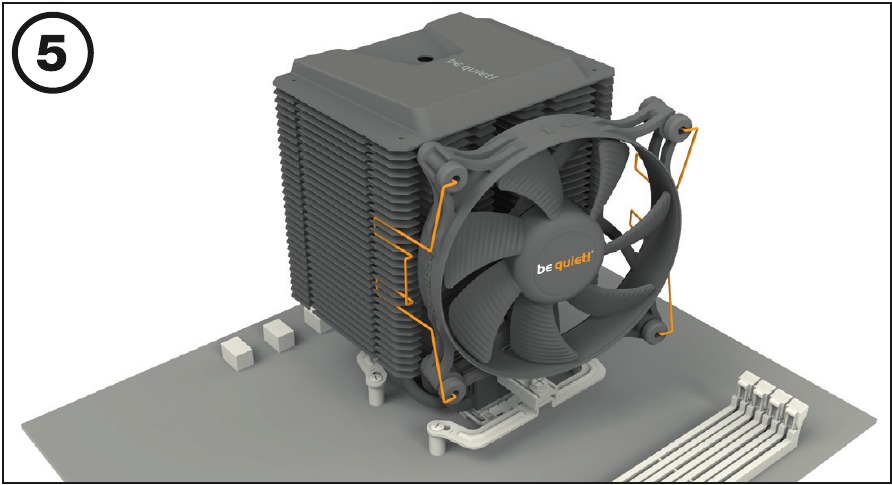 AMD: AM5/AM4 - De koelventilator bevestigen