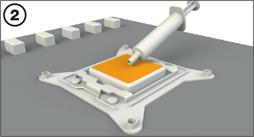 Intel LGA 2011/2066 - De koelpasta aanbrengen