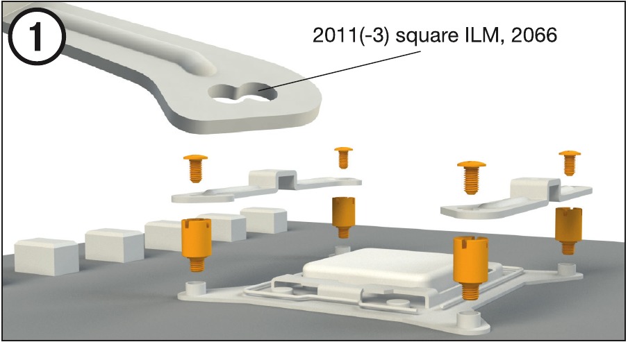 LGA 2011/2066 - montage koelerframe