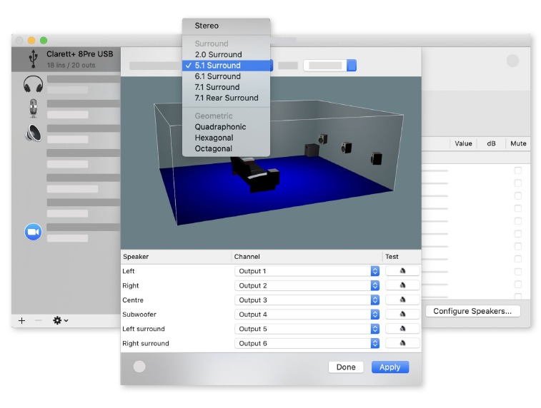 Werken met surround sound - Mac gebruikers