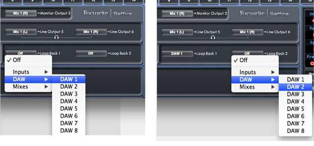 Loop Back gebruiken - Stap 1