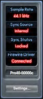 Device Status Section