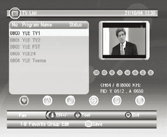 TV-lijst - Deel 1