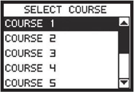 Play Golf-modus - Baan selecteren