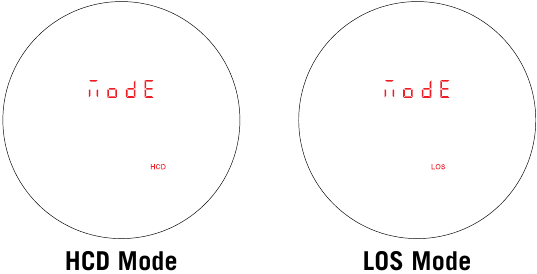 Kies tussen de HCD- en LOS-modus