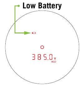 Icoon batterij bijna leeg