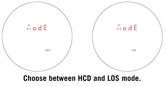 Kies tussen de HCD- en LOS-modi