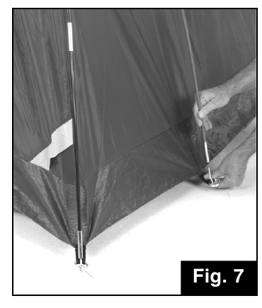De tent opzetten - Stap 7