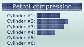 Voorbeeld van dieseldruktestscherm