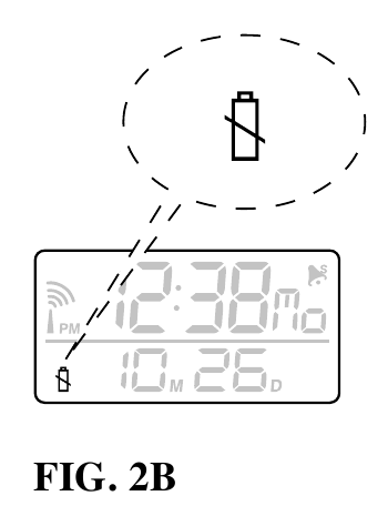 de indicator voor een bijna lege batterij