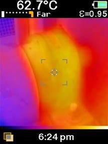 VT04-display met temperatuurmeting