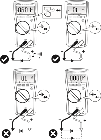 Diodes testen