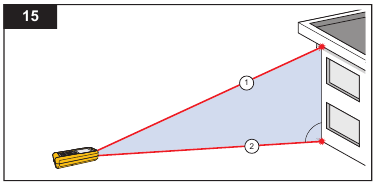 Een verticale afstand vinden met twee metingen (Pythagoras 1)