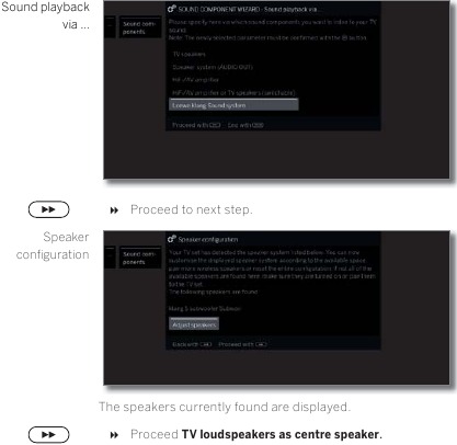 Configuratie van de klang 5-subwoofer (DIGITAL AUDIO LINK/WIRELESS DIGITAL AUDIO LINK) - Stap 1