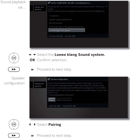 De Loewe klang 5-subwoofer aansluiten via Loewe klang link