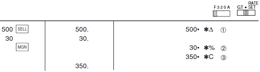 COST / SELL / MARGIN (KOSTEN / VERKOOP / MARGE) CALCULATION - EXAMPLE 1