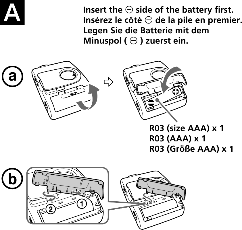 De batterij plaatsen