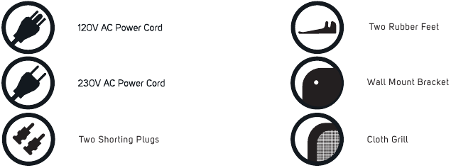 Meegeleverde accessoires