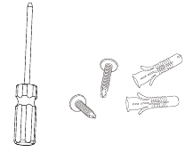 schroevendraaier met schroeven voor installatie en montage