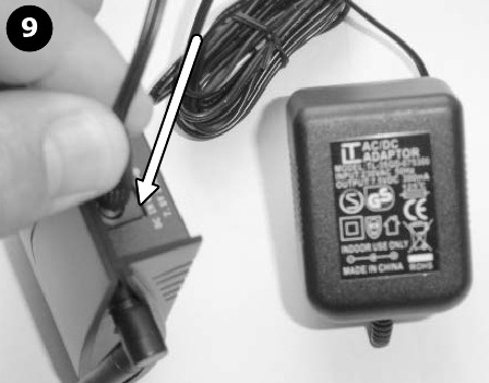 De ONTVANGER gebruiken - Stap 2 - Adapter aansluiten