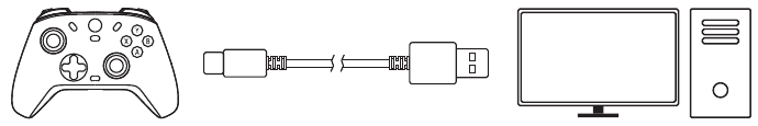 VERBIND UW PC VIA USB-KABEL