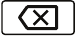 Afbeelding van backspace toets